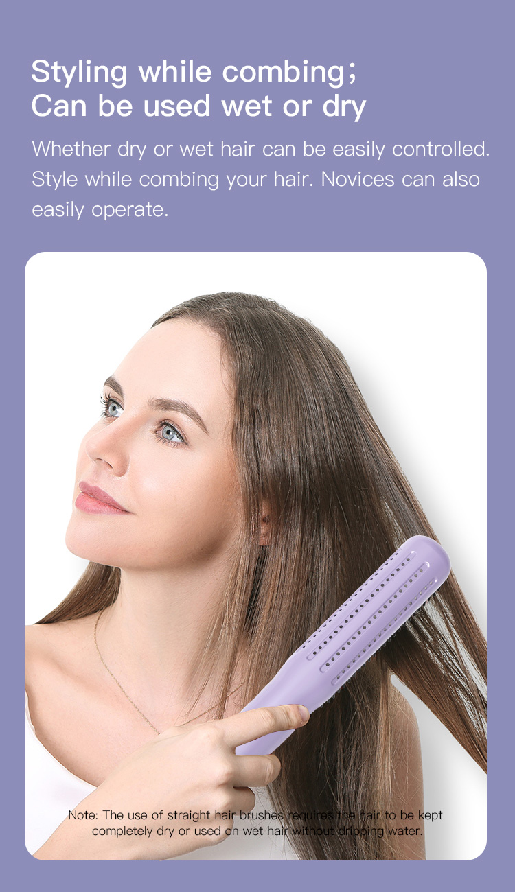 Airflow Ceramic LCD heated hair straightening hair curling brush