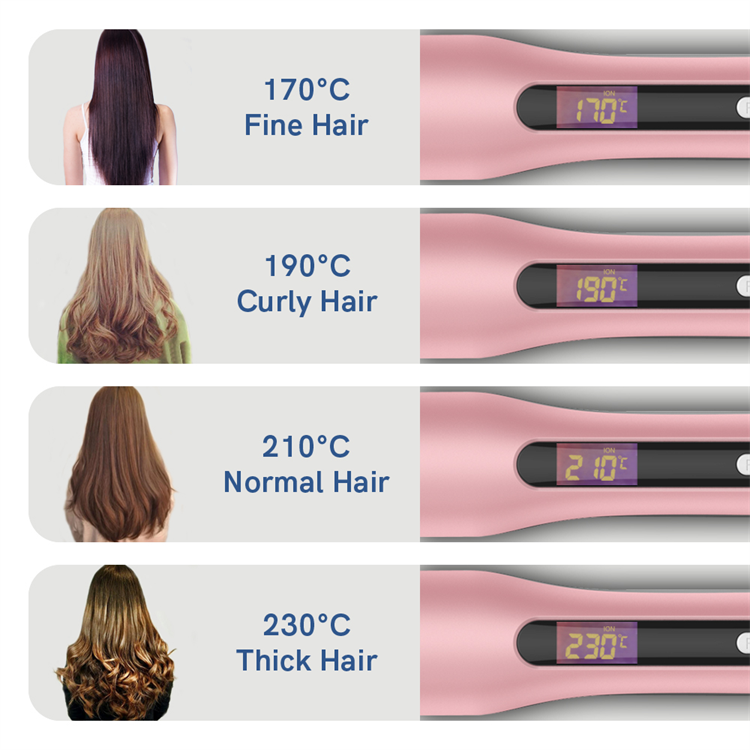 Wide Plate with Negative Ionic Hair Straightening Iron