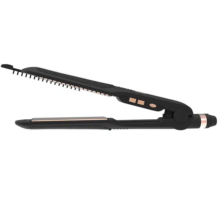Fast heating wide plate straightener with Replaceable Comb