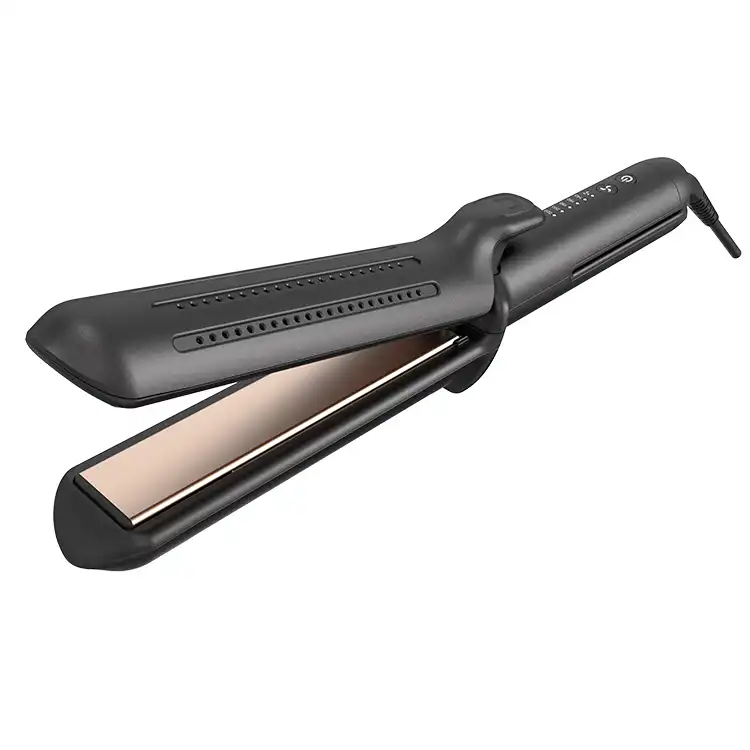 Hair Straightener And Curler With Big Size Of Plate