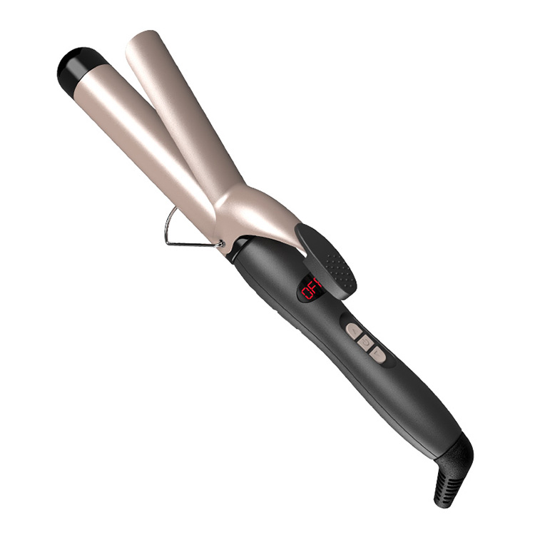Керамическая турмалиновая бочка с ЖК-дисплеем, палочка для завивки волос